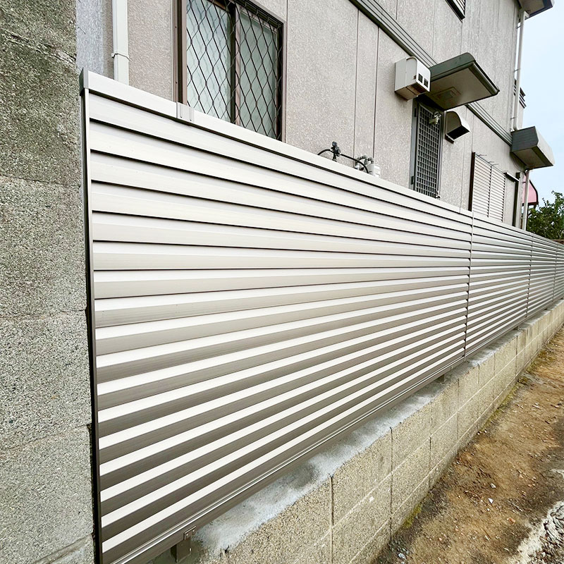 フェンス設置後